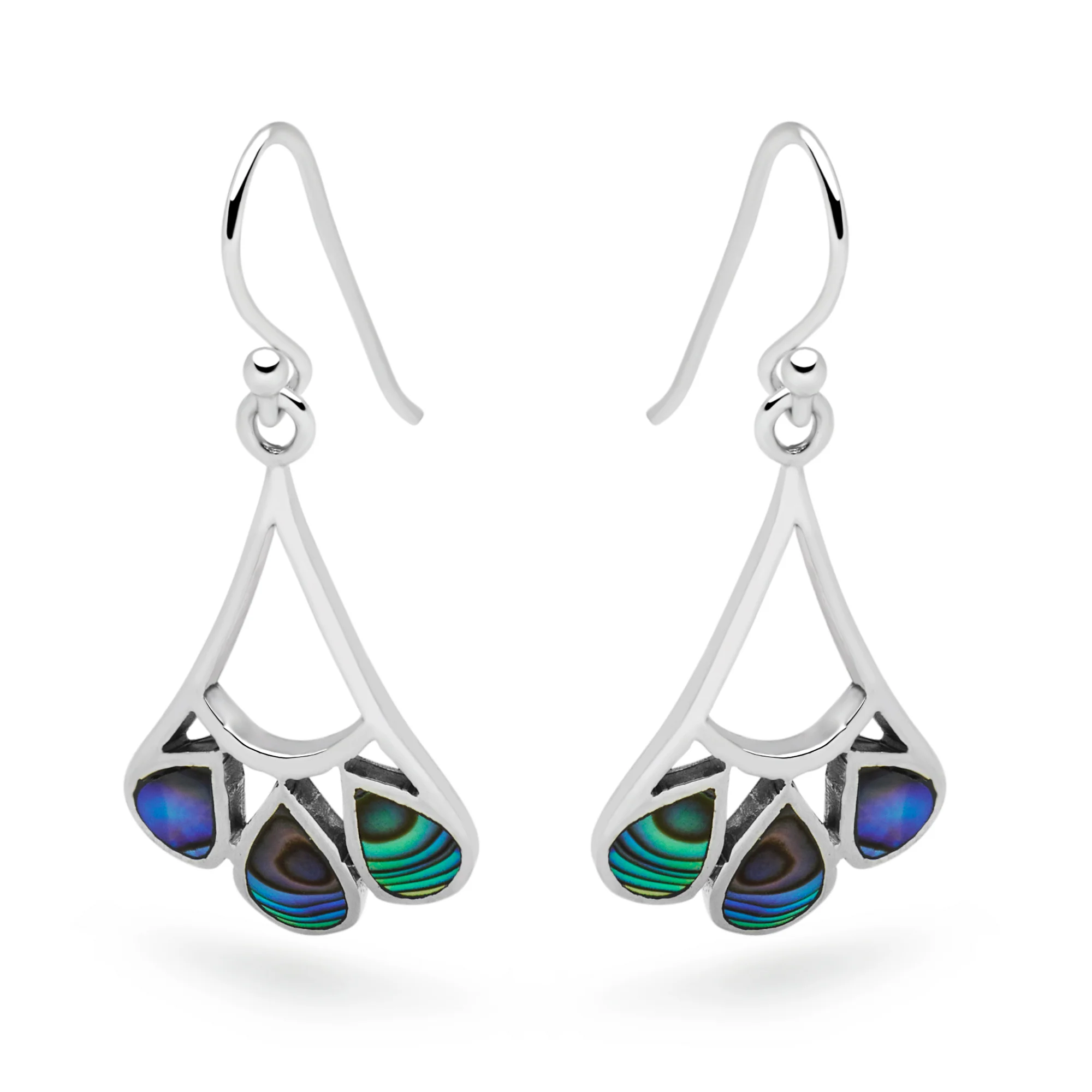 Abalone Frond Earrings - Image 4