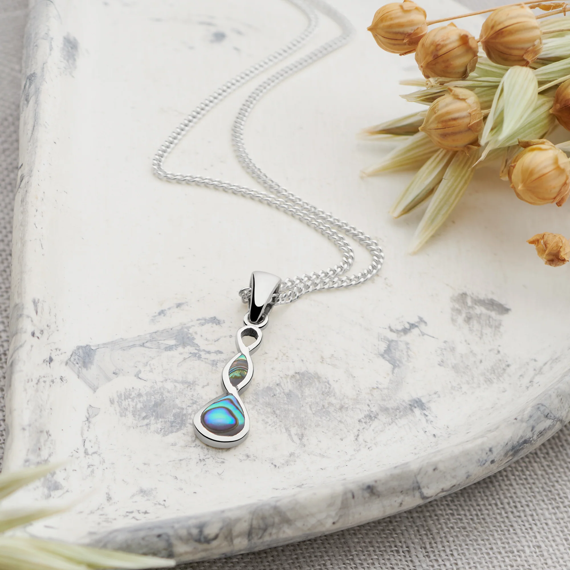 Abalone Infinity Pendant - Image 2