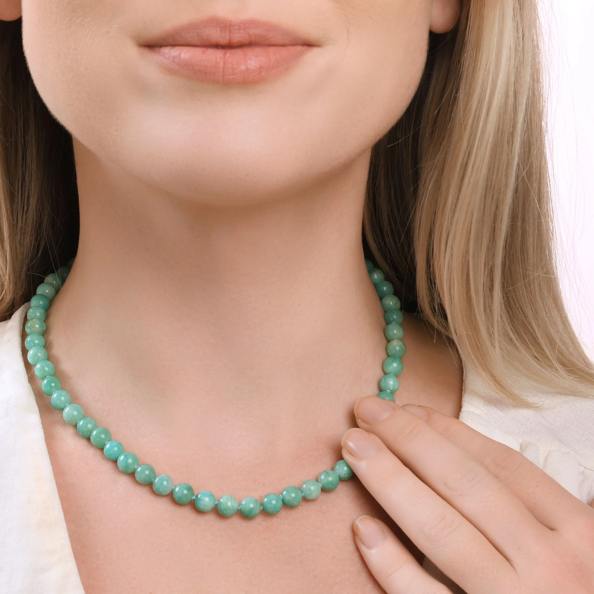 Beaded Amazonite Necklace (Short) - Image 5