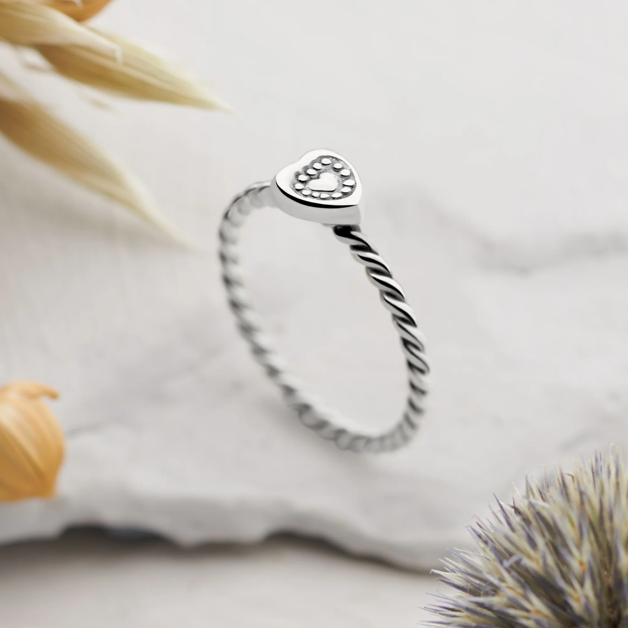 Charmed Heart Stack Ring - Image 2