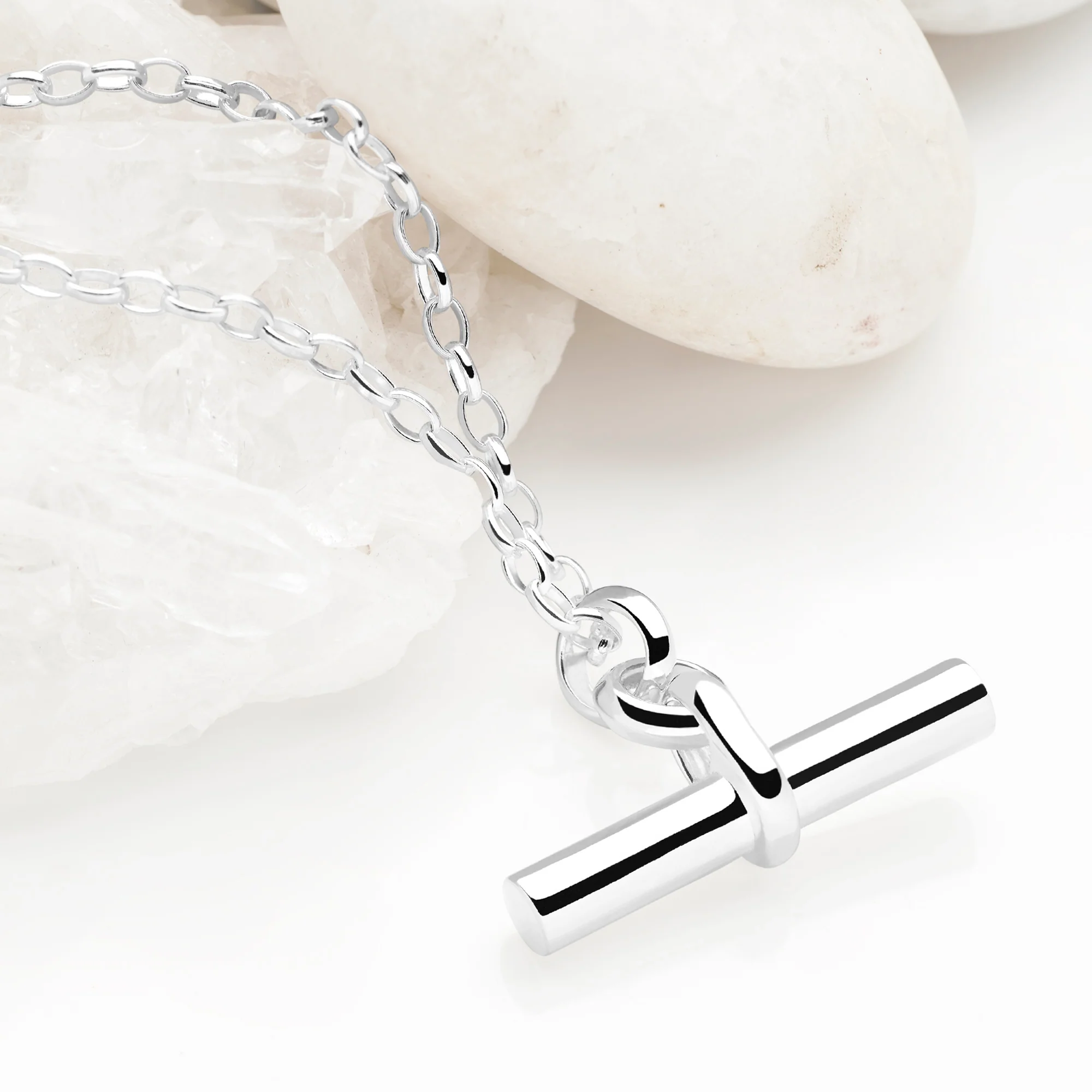 Classic T-Bar Necklace - Image 2