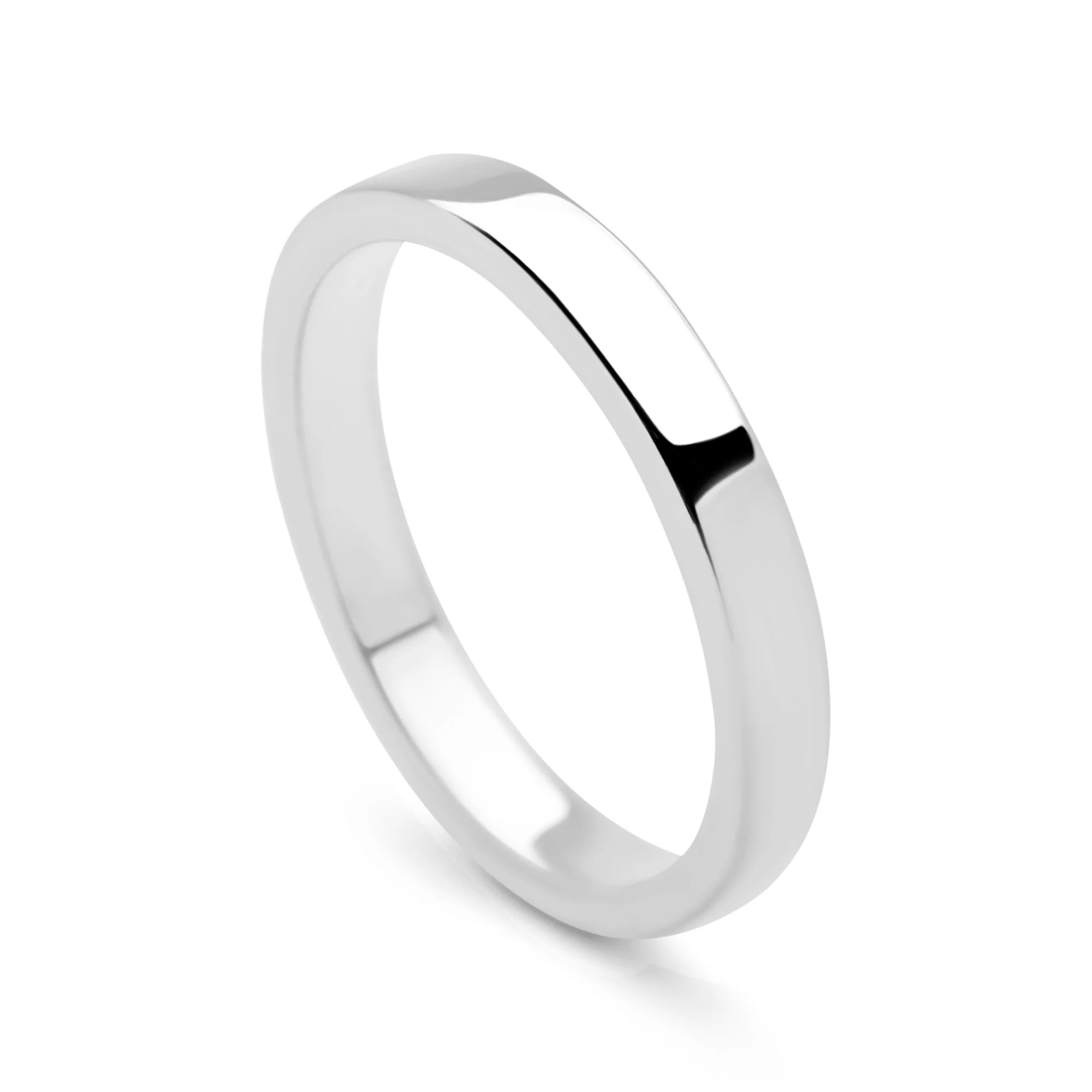 Flat Silver Band Ring - Image 5