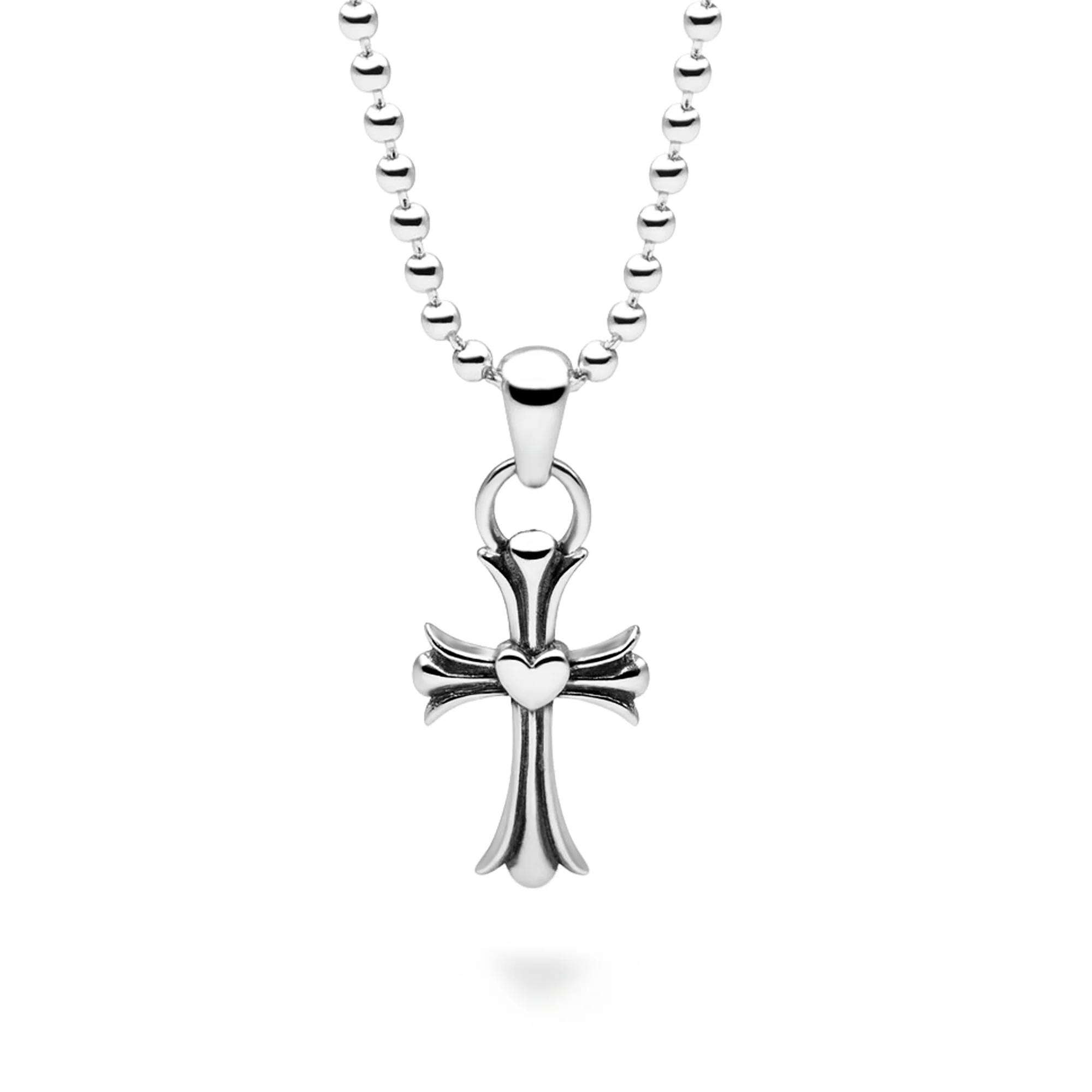 Cross Pendant 65cm Ball Chain - Image 3