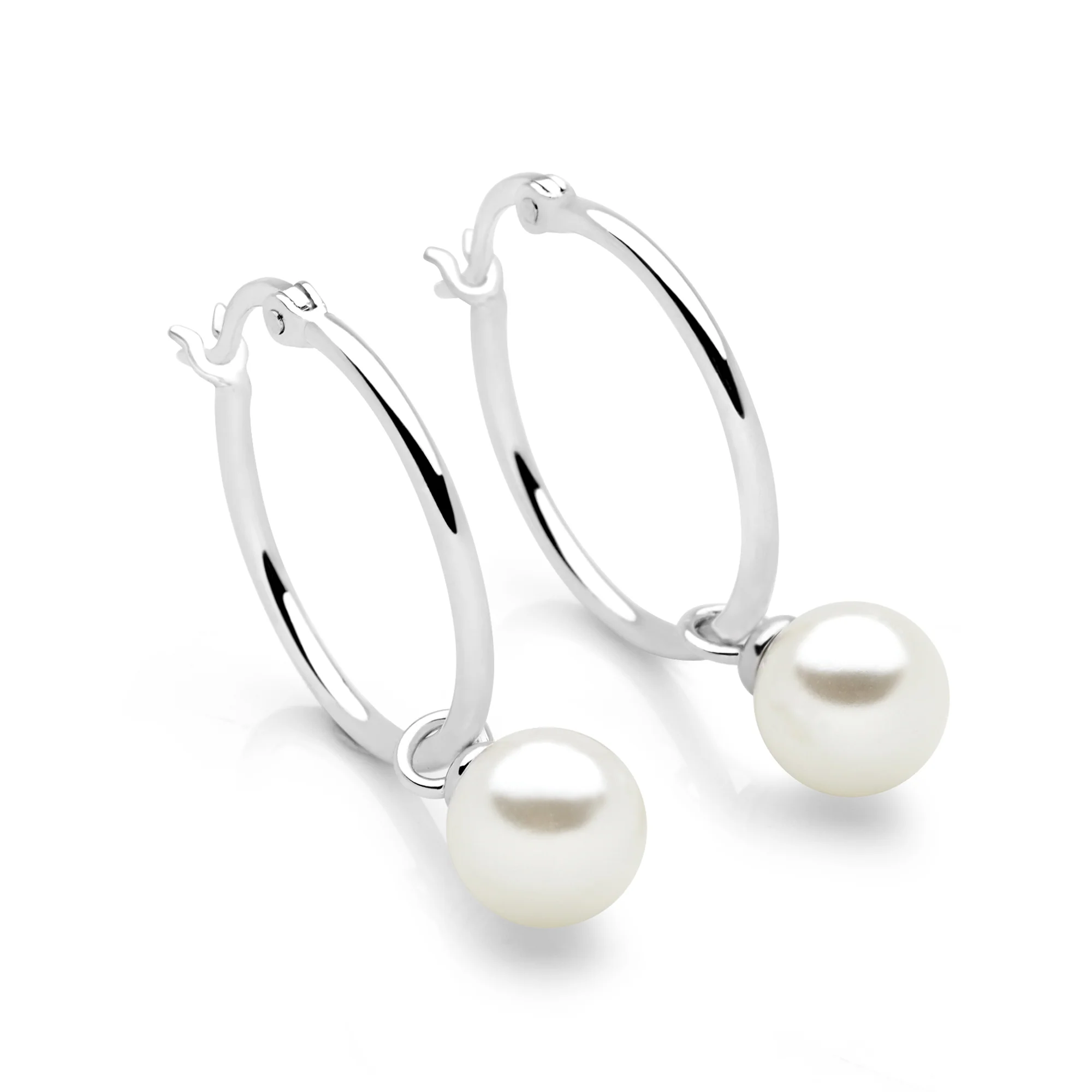 Empress Pearl Hoops - Image 4