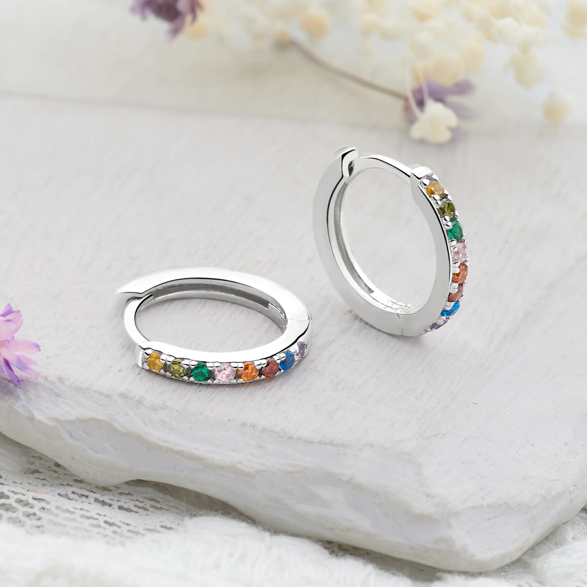 Festival Shimmer Reversible Hoops - Image 2