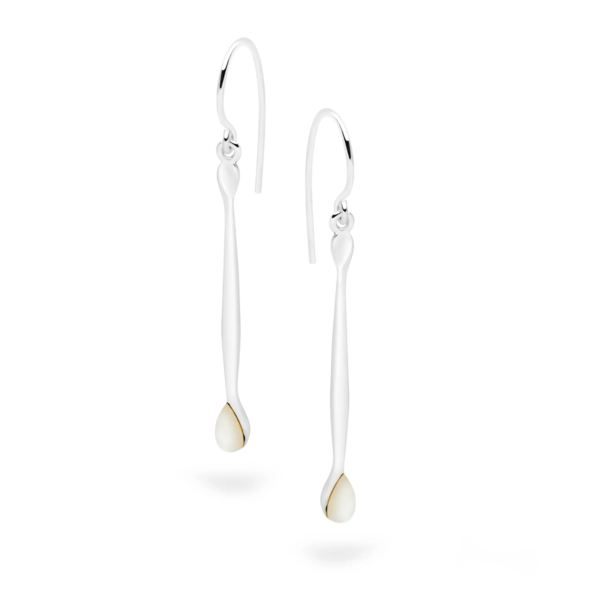 Frosted Tear Earrings - Image 4