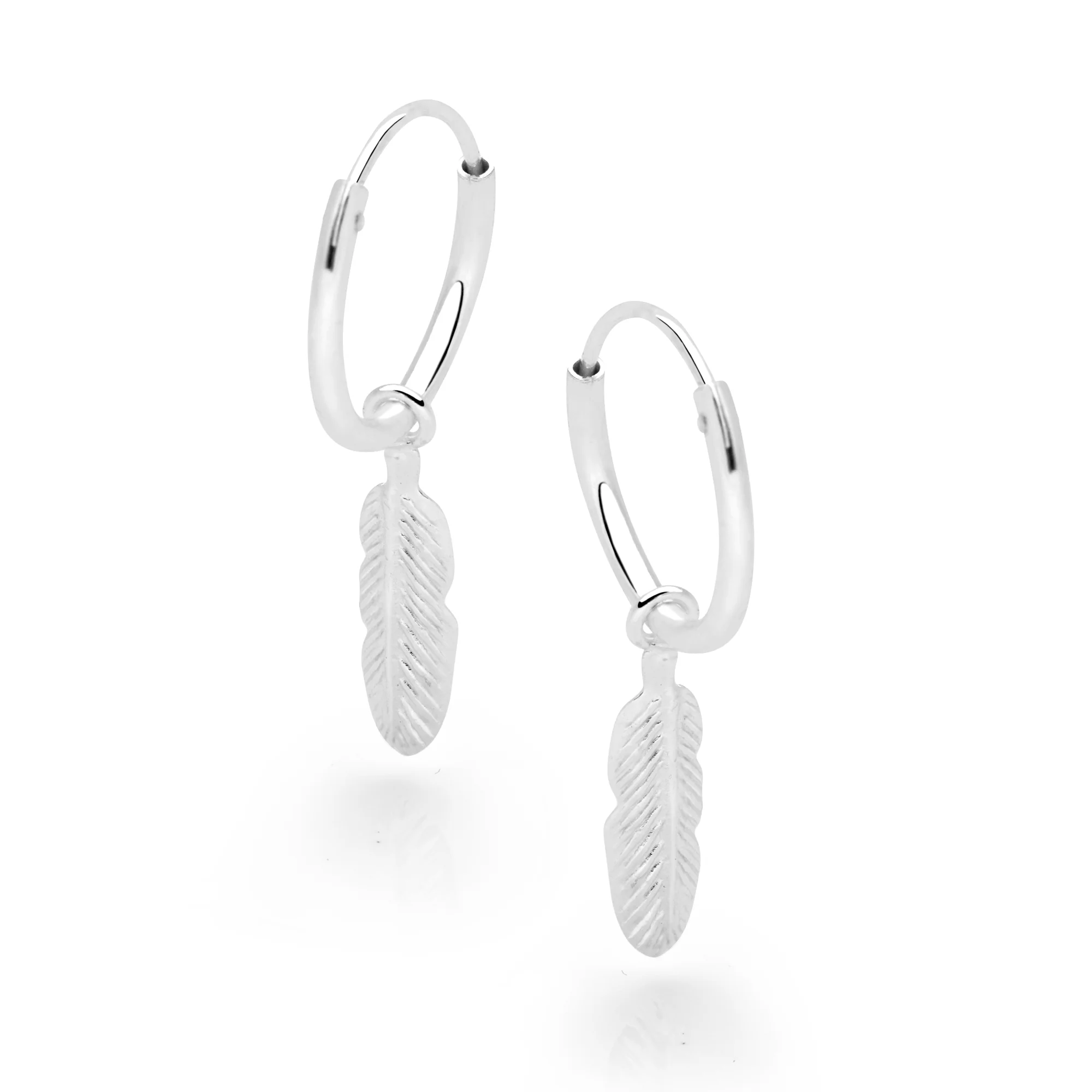 Guardian Angel Charm Hoops - Image 3