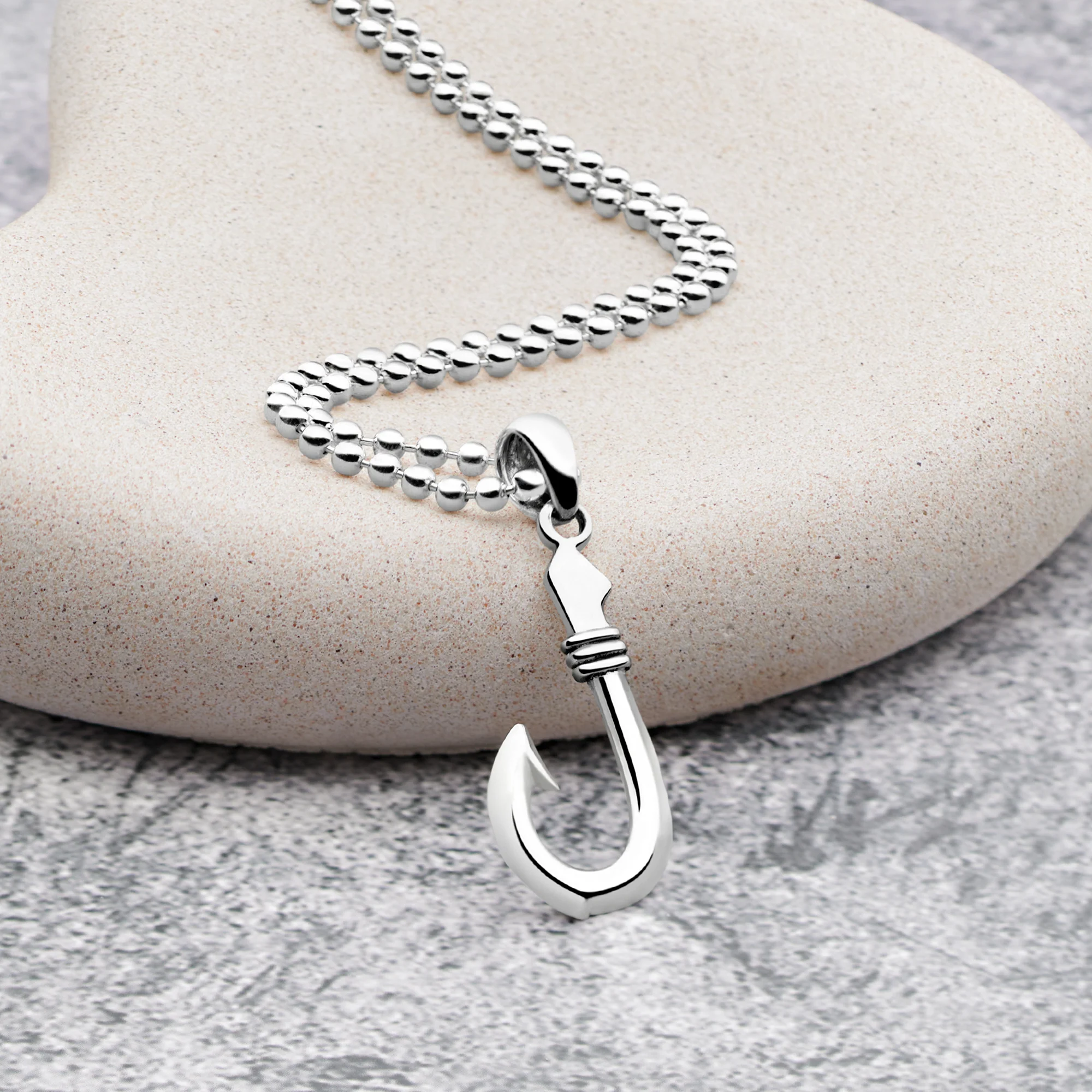 Hook Pendant 65cm Ball Chain - Image 2
