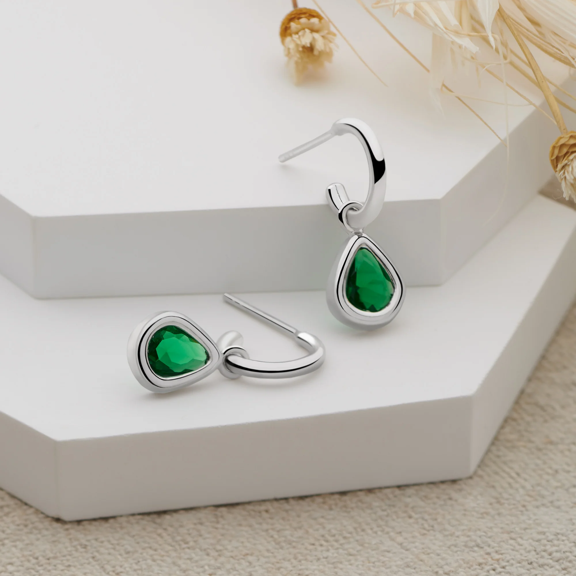 Jewel Charm Hoops - Image 2