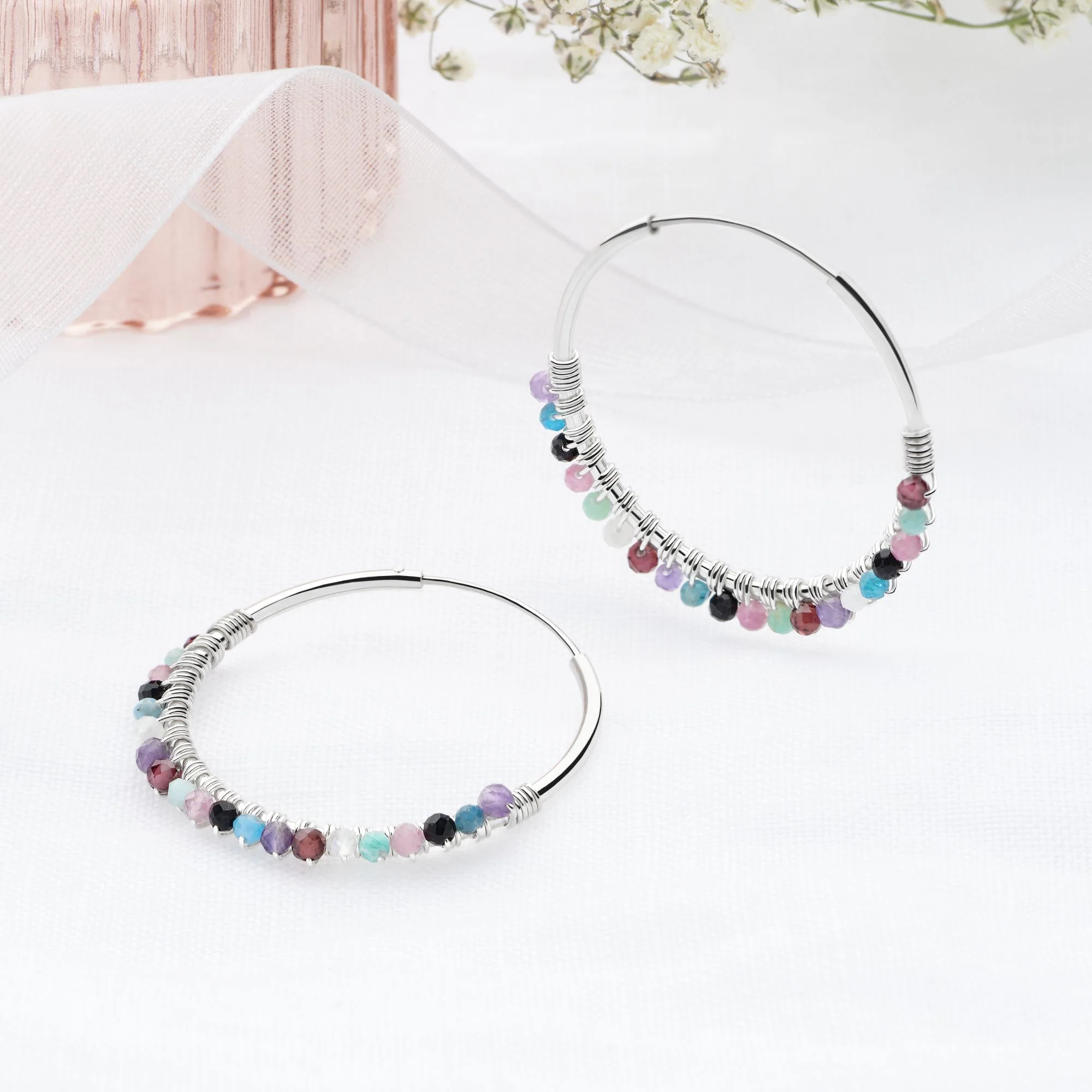 Lavender Fields Hoops - Image 2