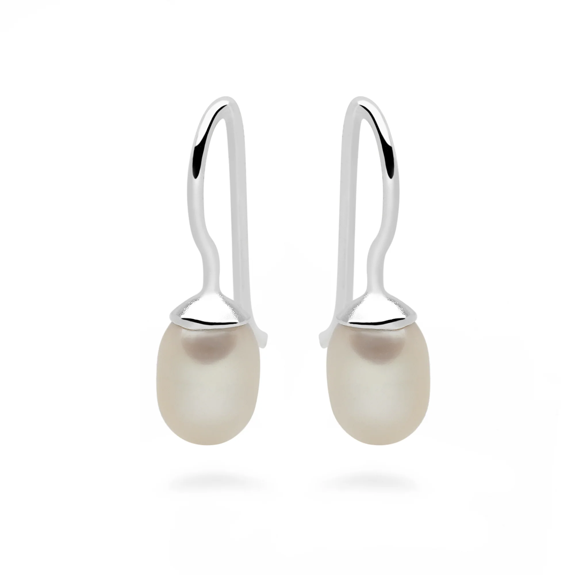 Le Pearl Drops Earrings (White Pearl) - Image 4