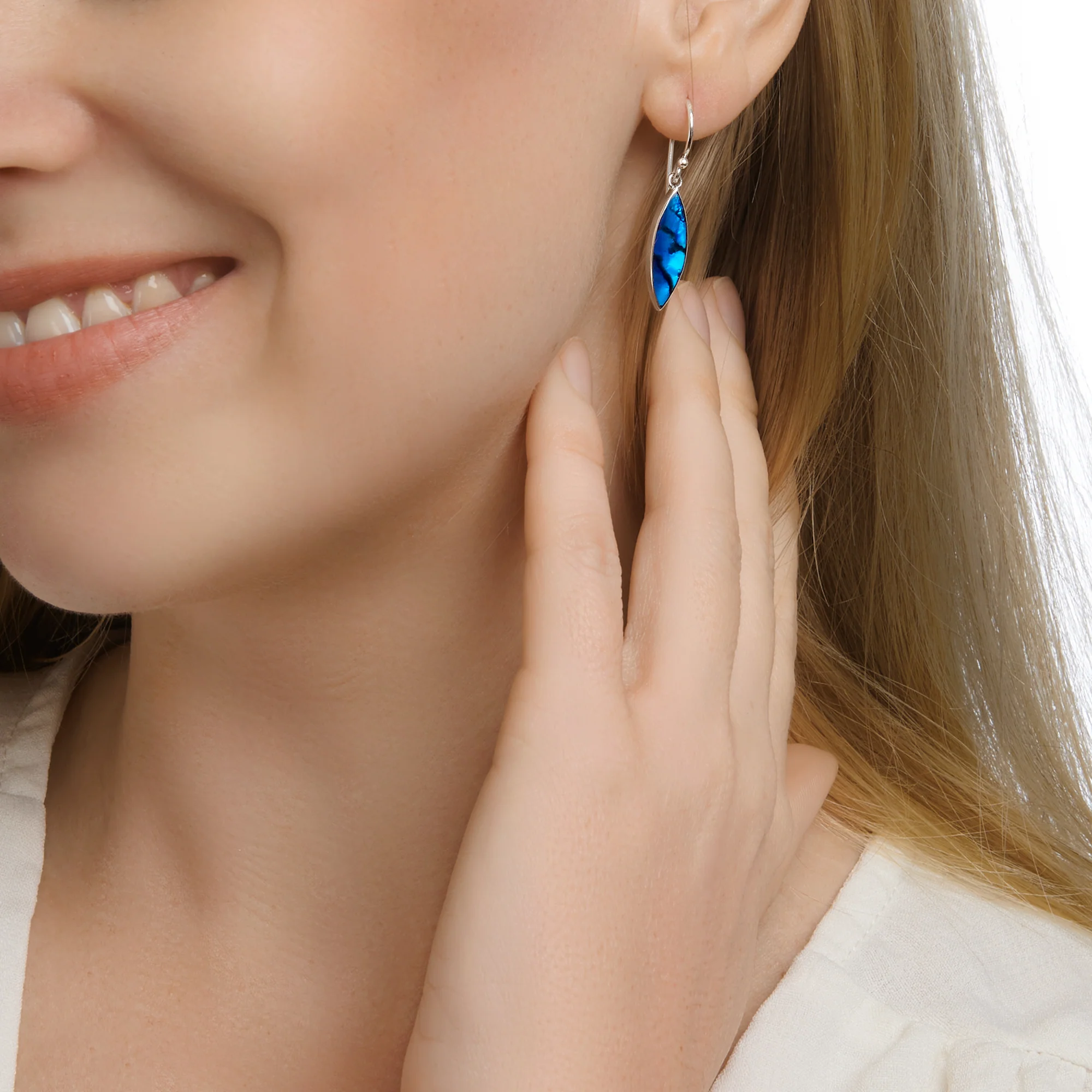 Marquise Blue Earrings - Image 3