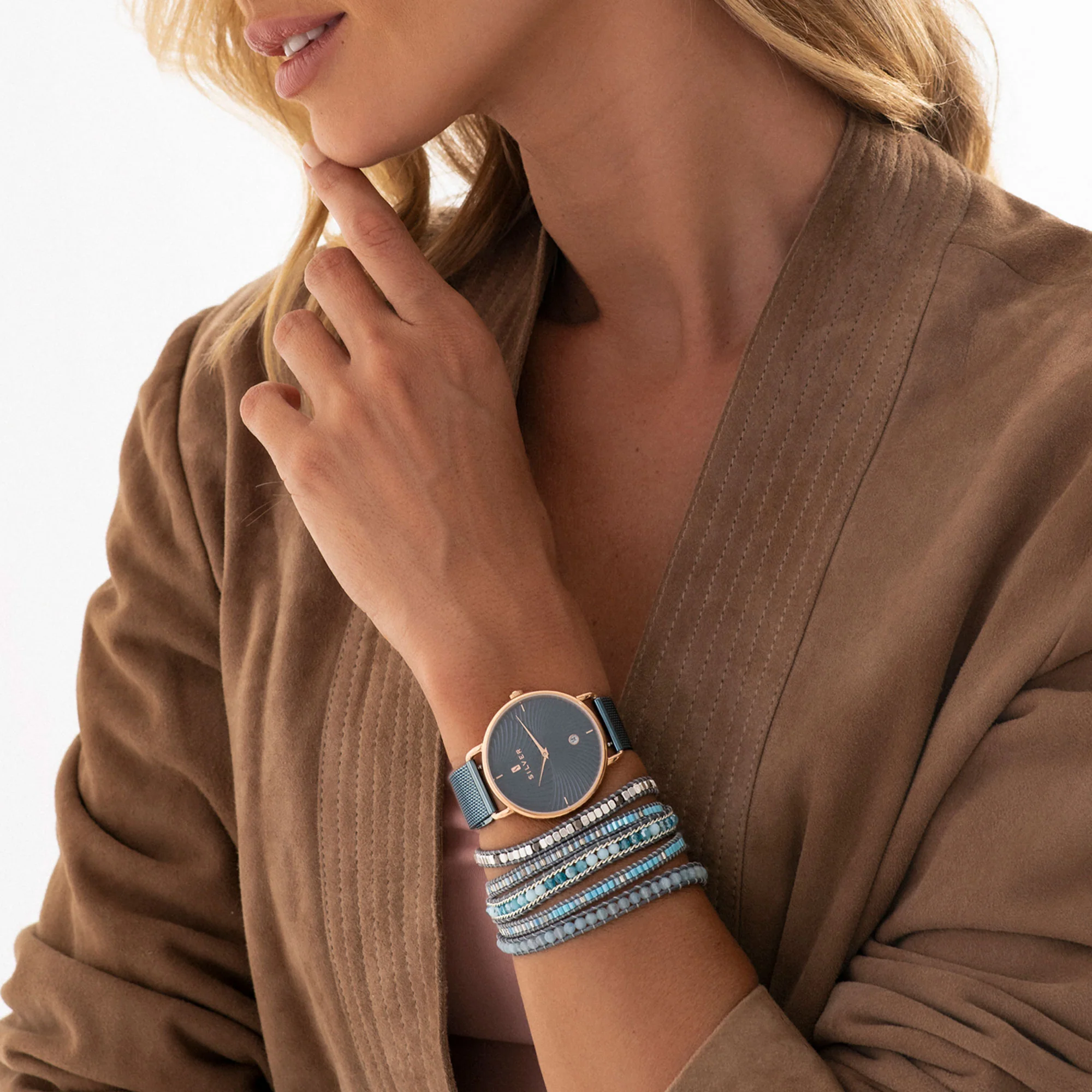Ocean Azure Wrap Bracelet - Image 3