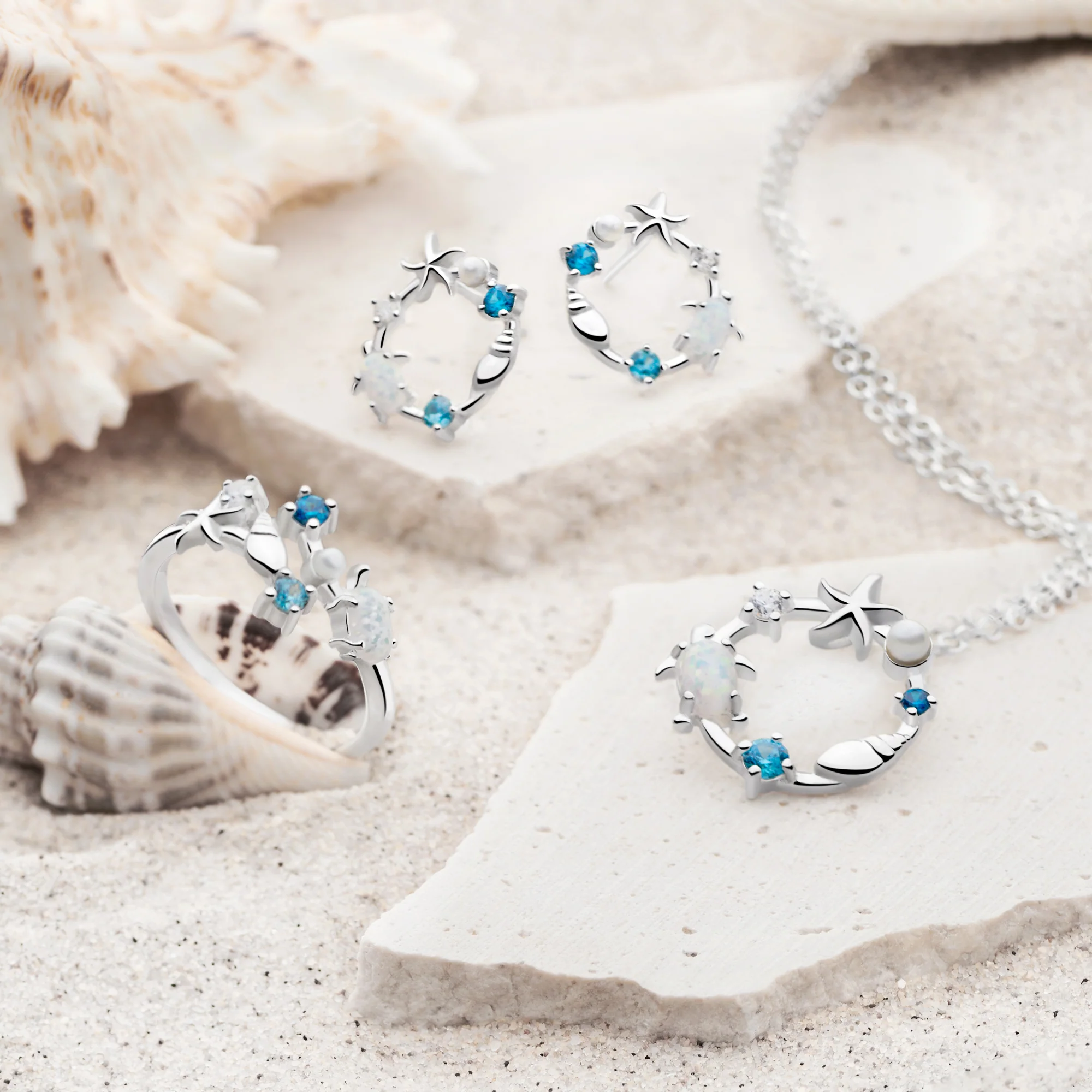 Ocean Wreath Studs - Image 4