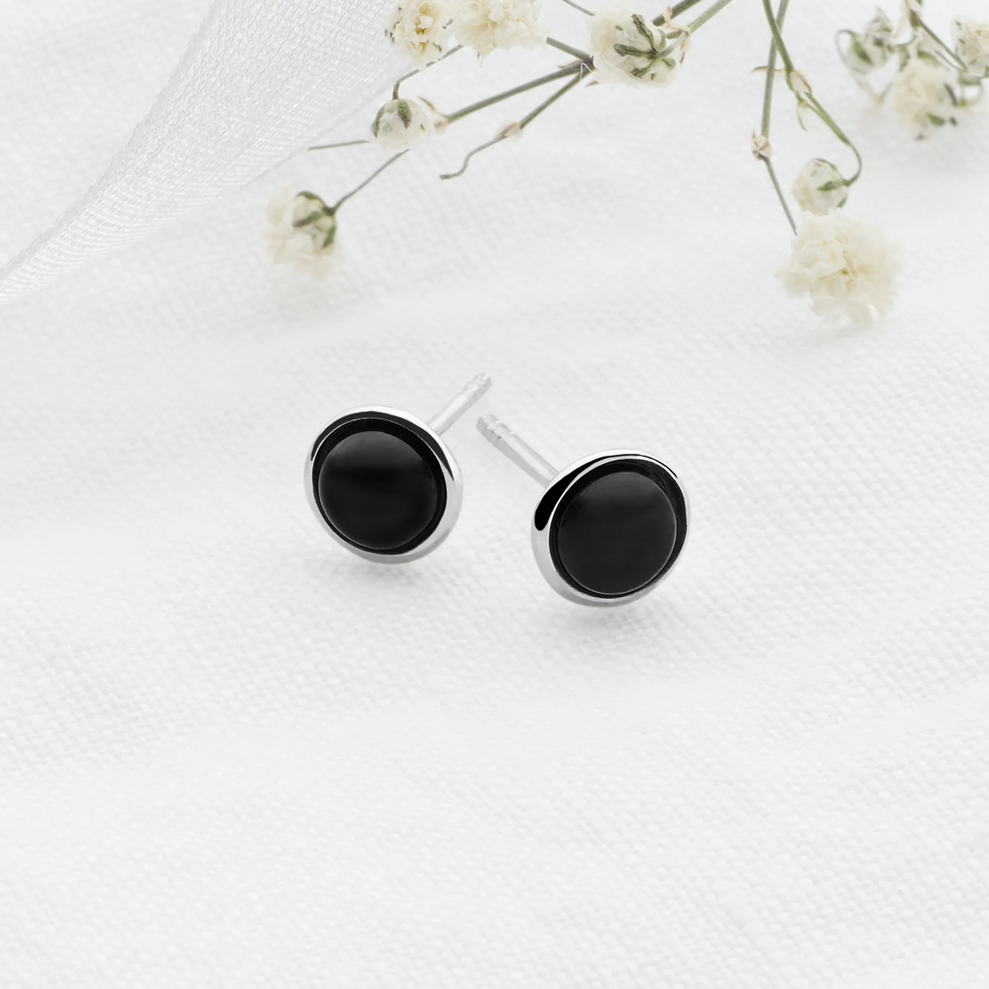 Onyx Button Studs - Image 2