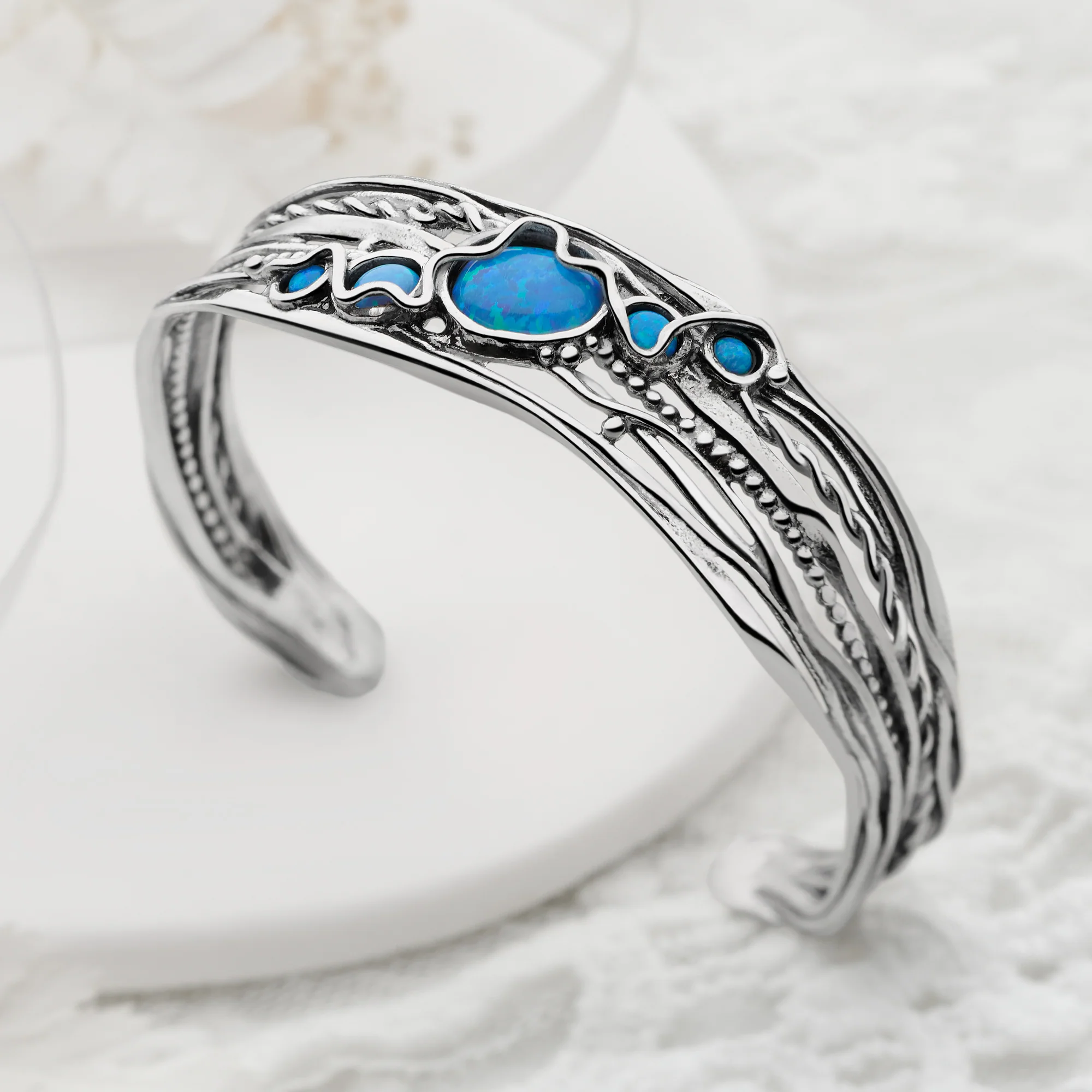 Opal Arc Bangle - Image 2
