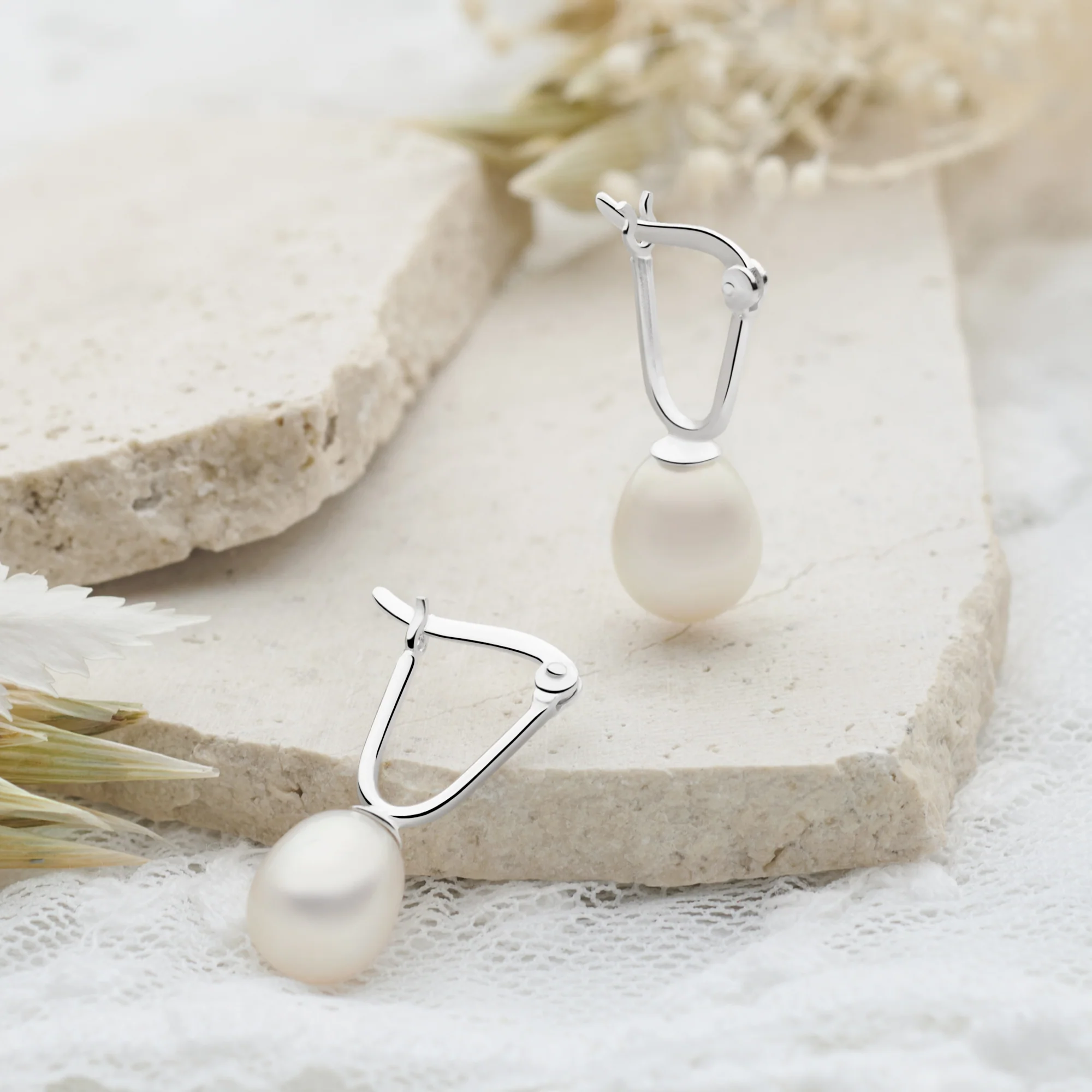Pearl Light Earrings - Image 2