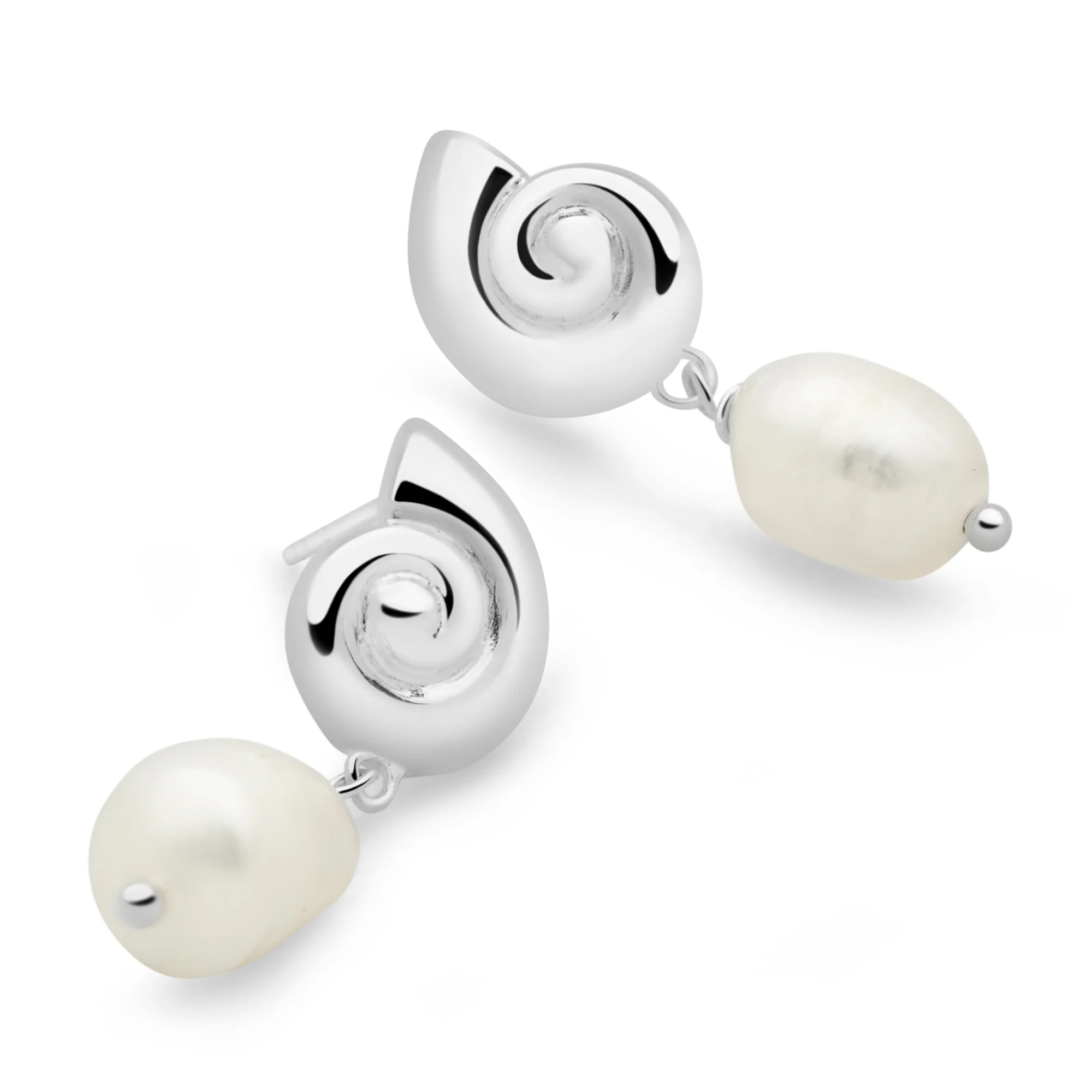 Pearly Ammonite Earrings (Large) - Image 2