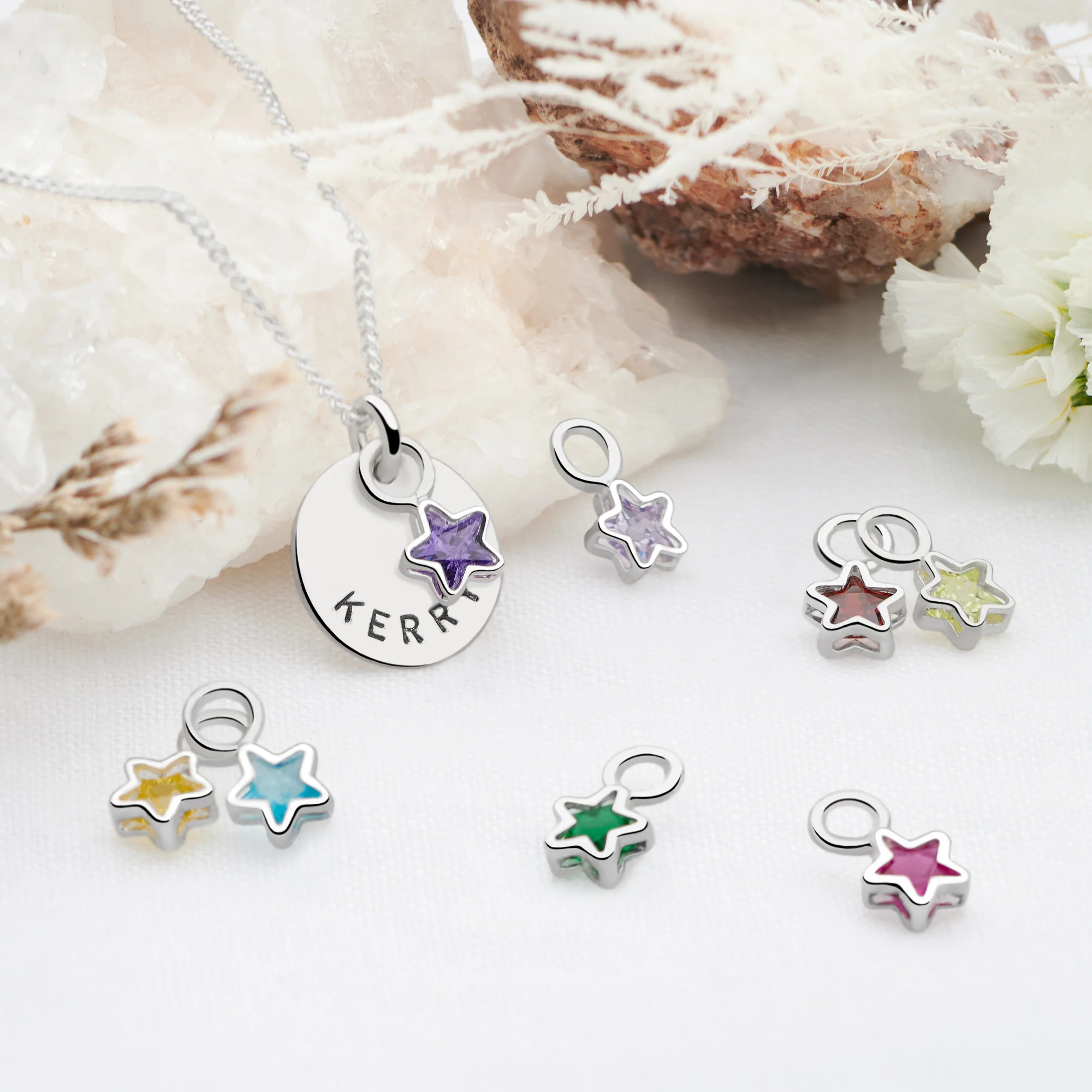 Personalised Birthstone Disk Pendant - Image 2
