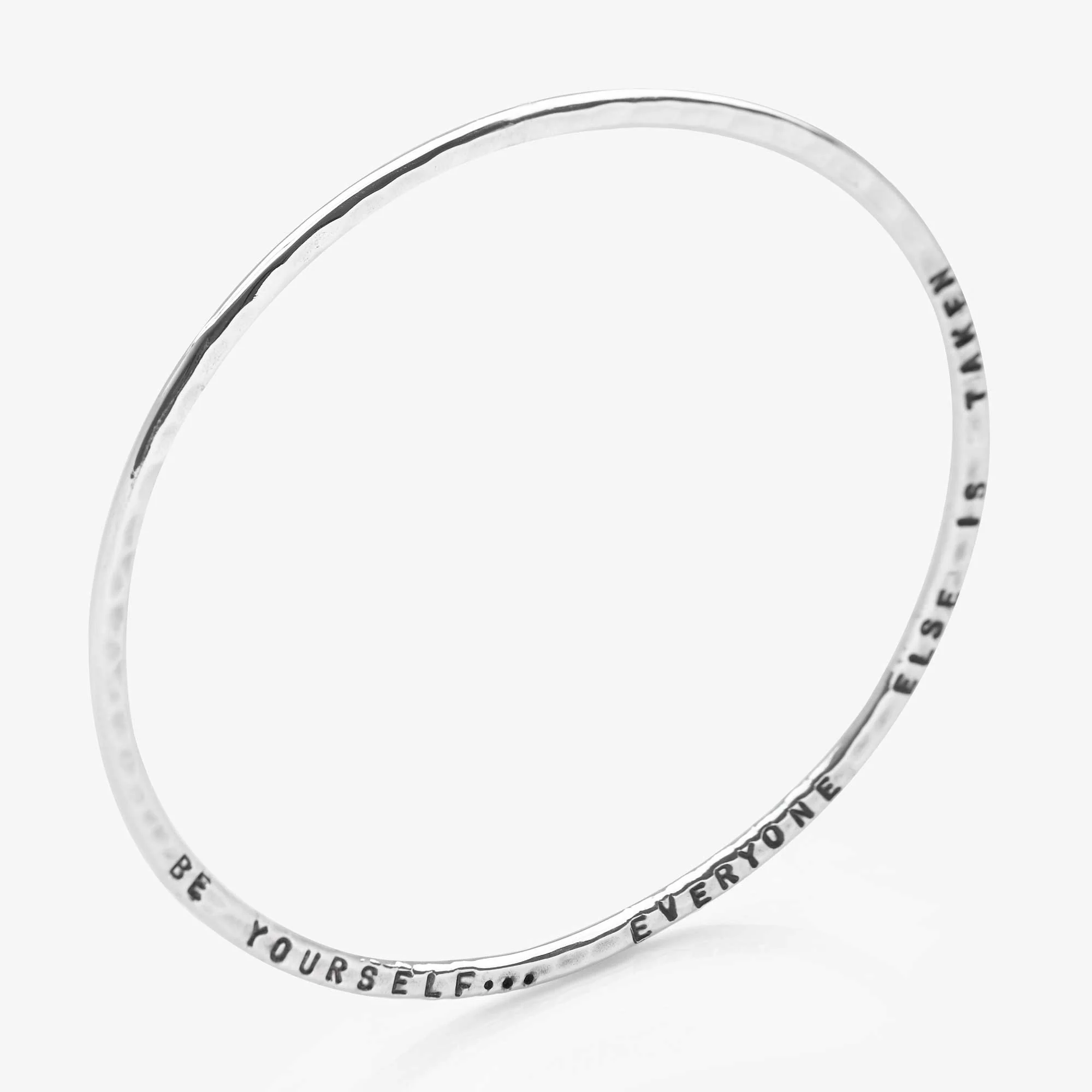 Personalised Hammered Bangle - Image 4
