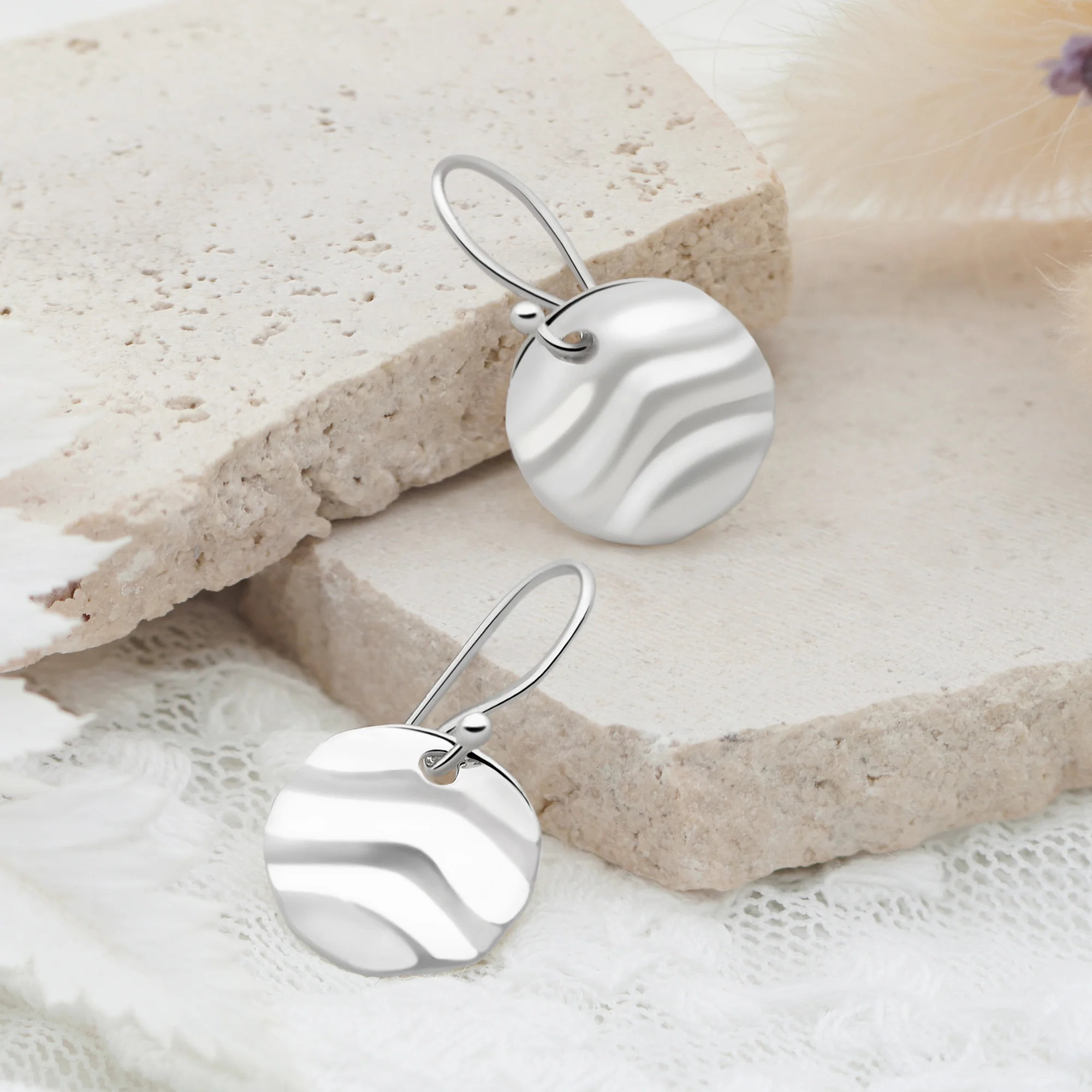 Ripple Moon Earrings - Image 2