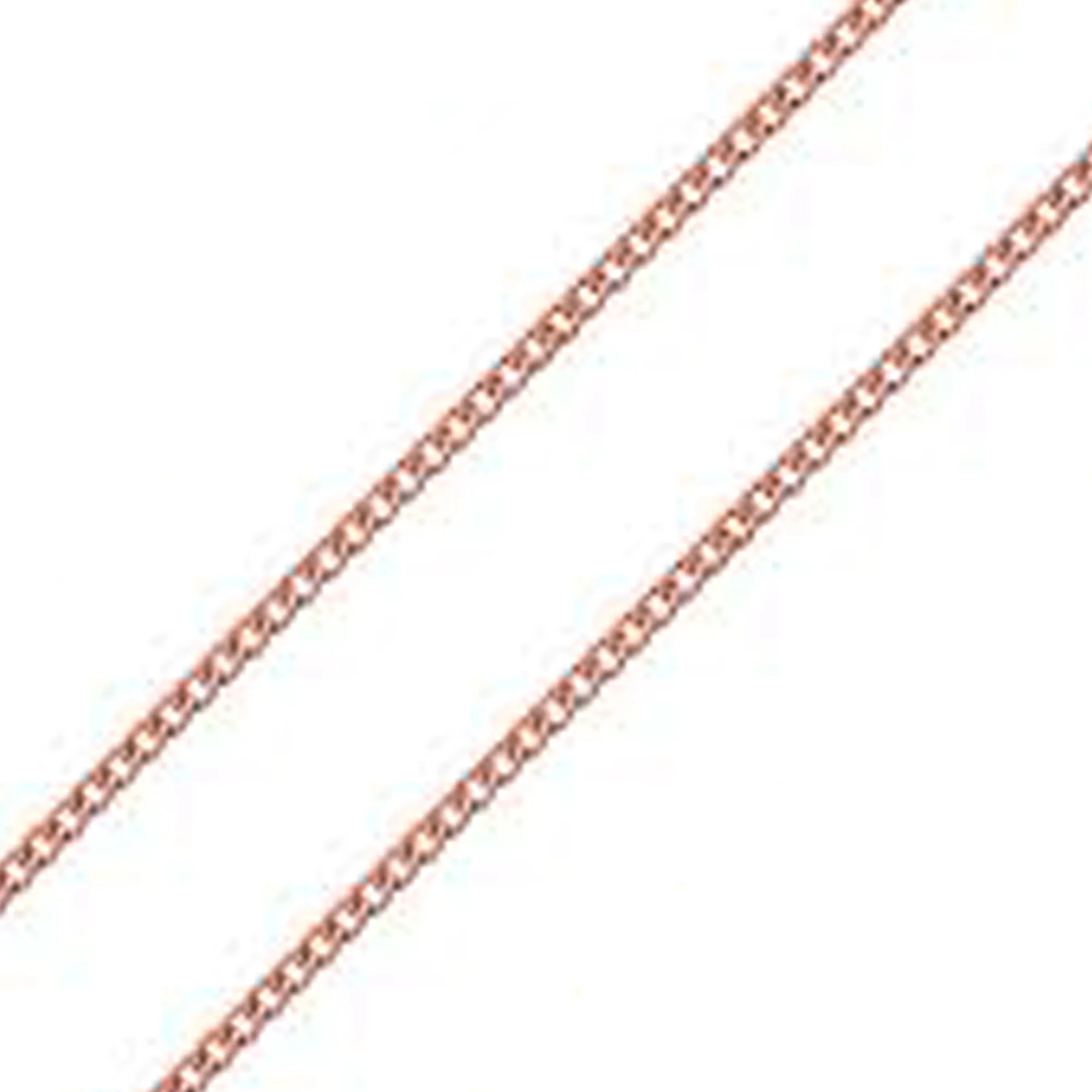 Rose Gold Plated Curb Chain 50cm - Image 2