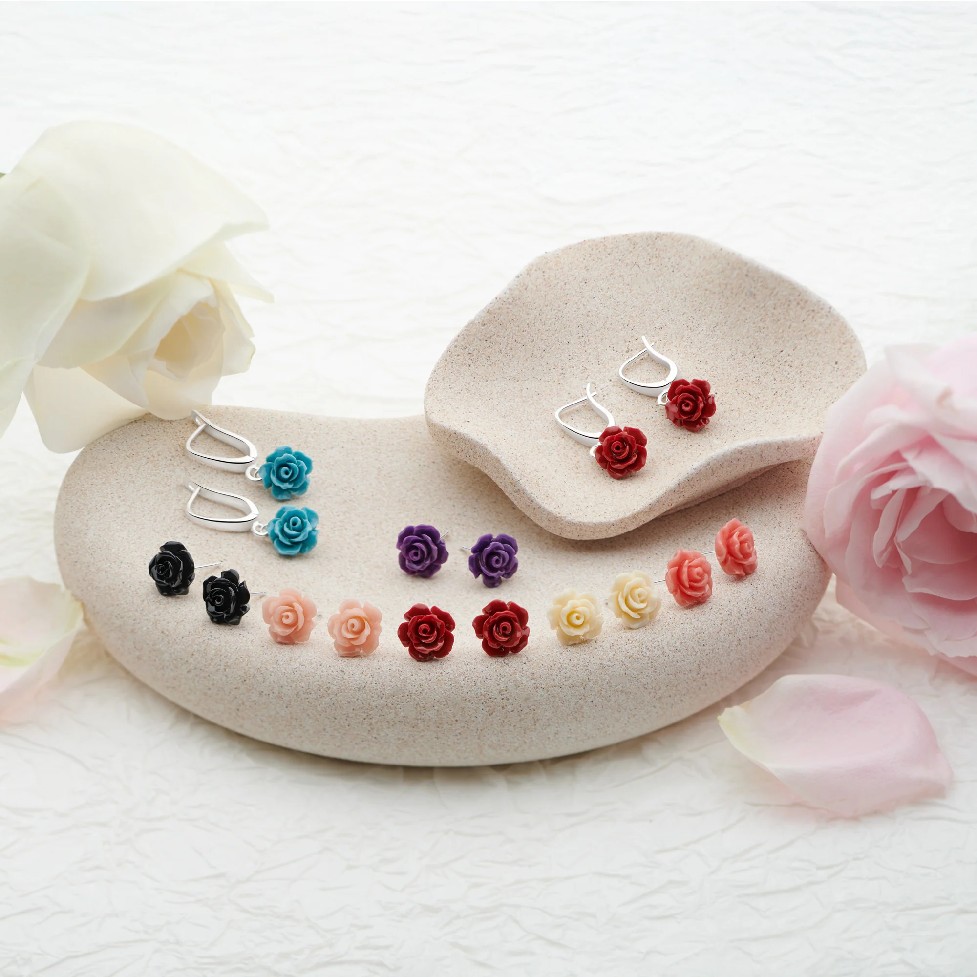 Rosie Studs (Blush) - Image 4