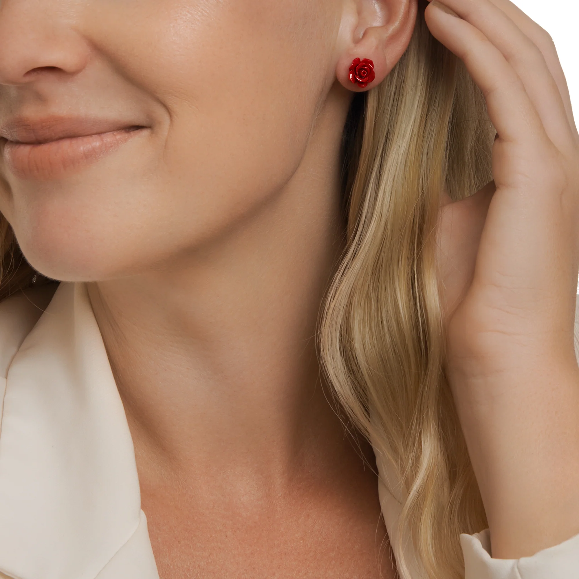 Rosie Studs (Cherry) - Image 3