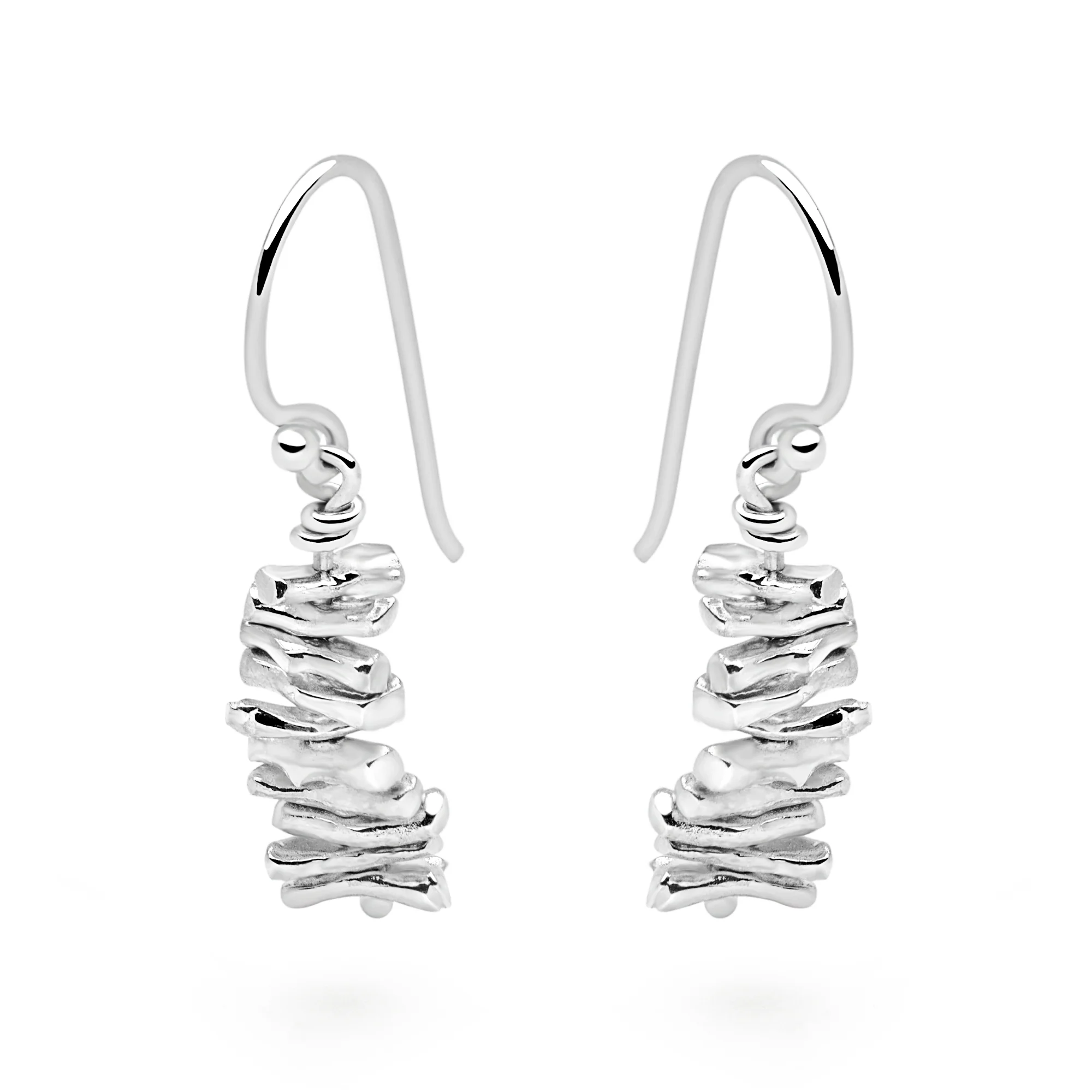 Silver Driftwood Earrings - Image 4