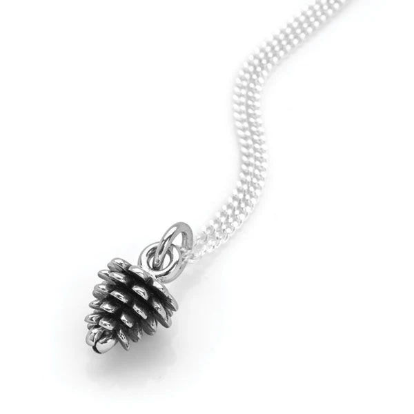 Silver Pine Cone Pendant