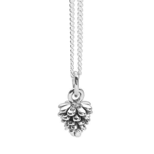 Silver Pine Cone Pendant - Image 3