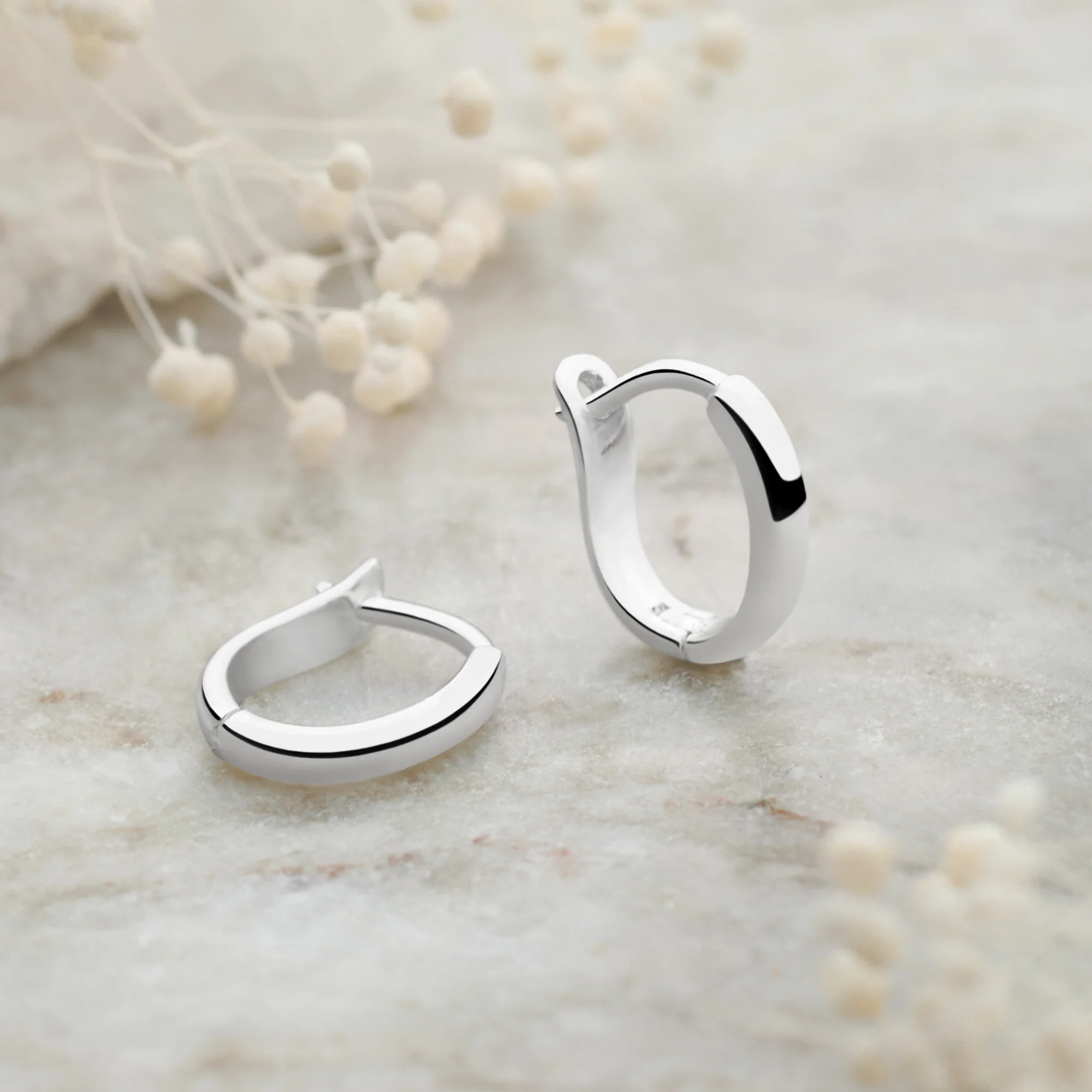 Sleek Huggie Hoops - Image 2