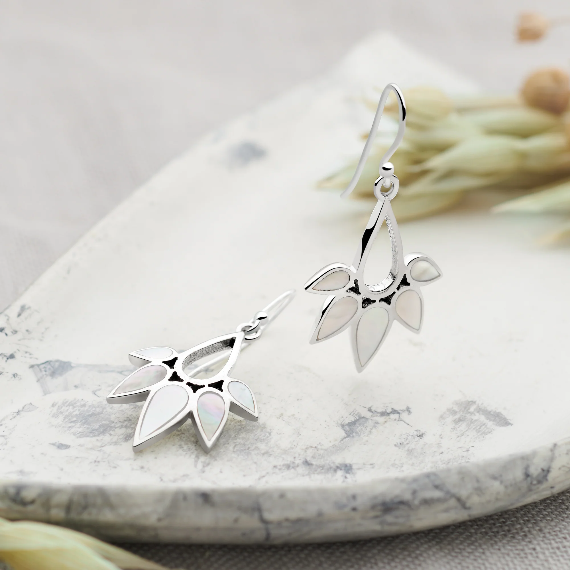 Snowdrop Shimmer Earrings - Image 2