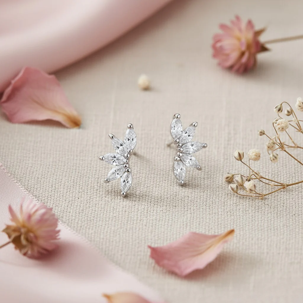 Sparkling Frost Earrings - Image 2