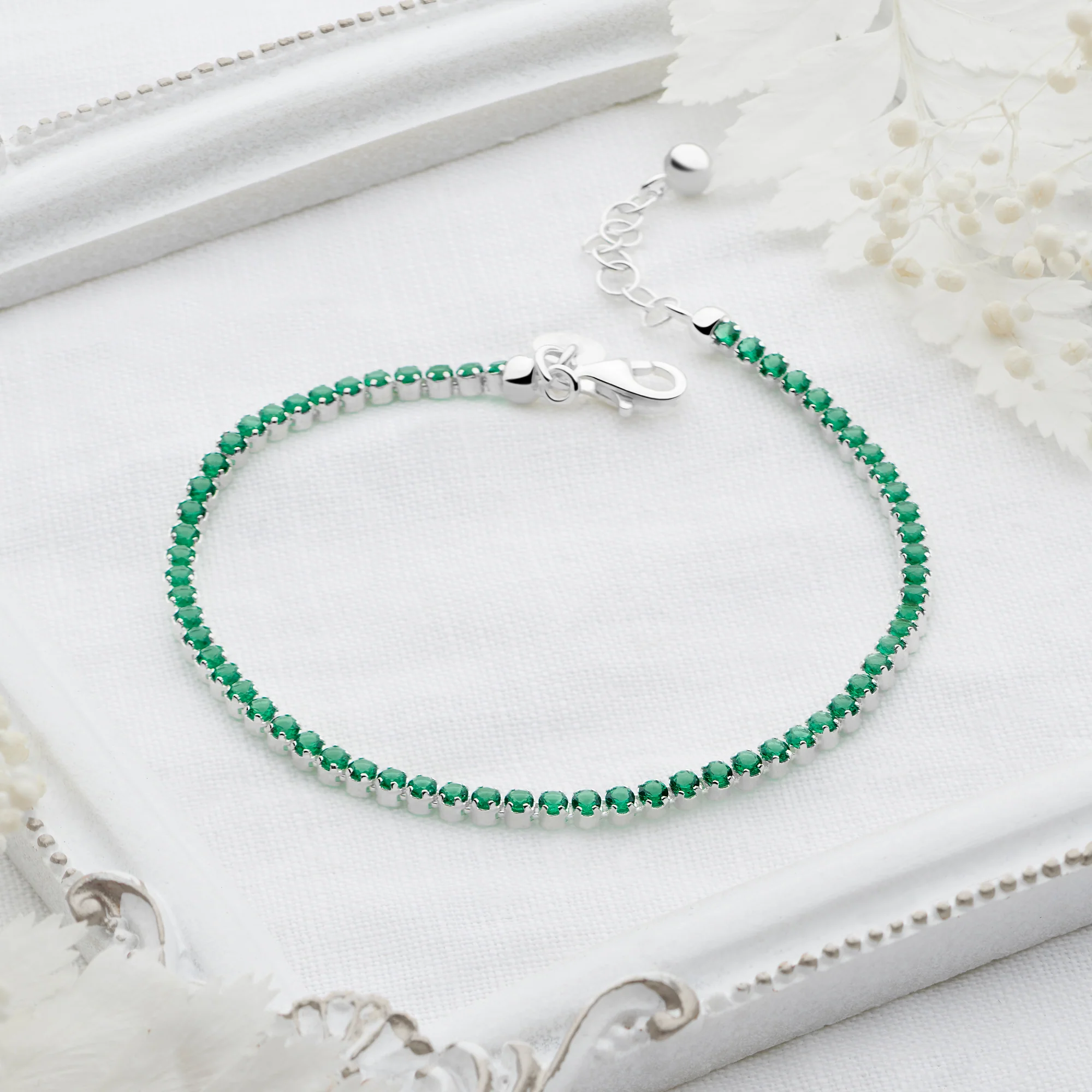 Tennis Bracelet (Emerald Green) - Image 2