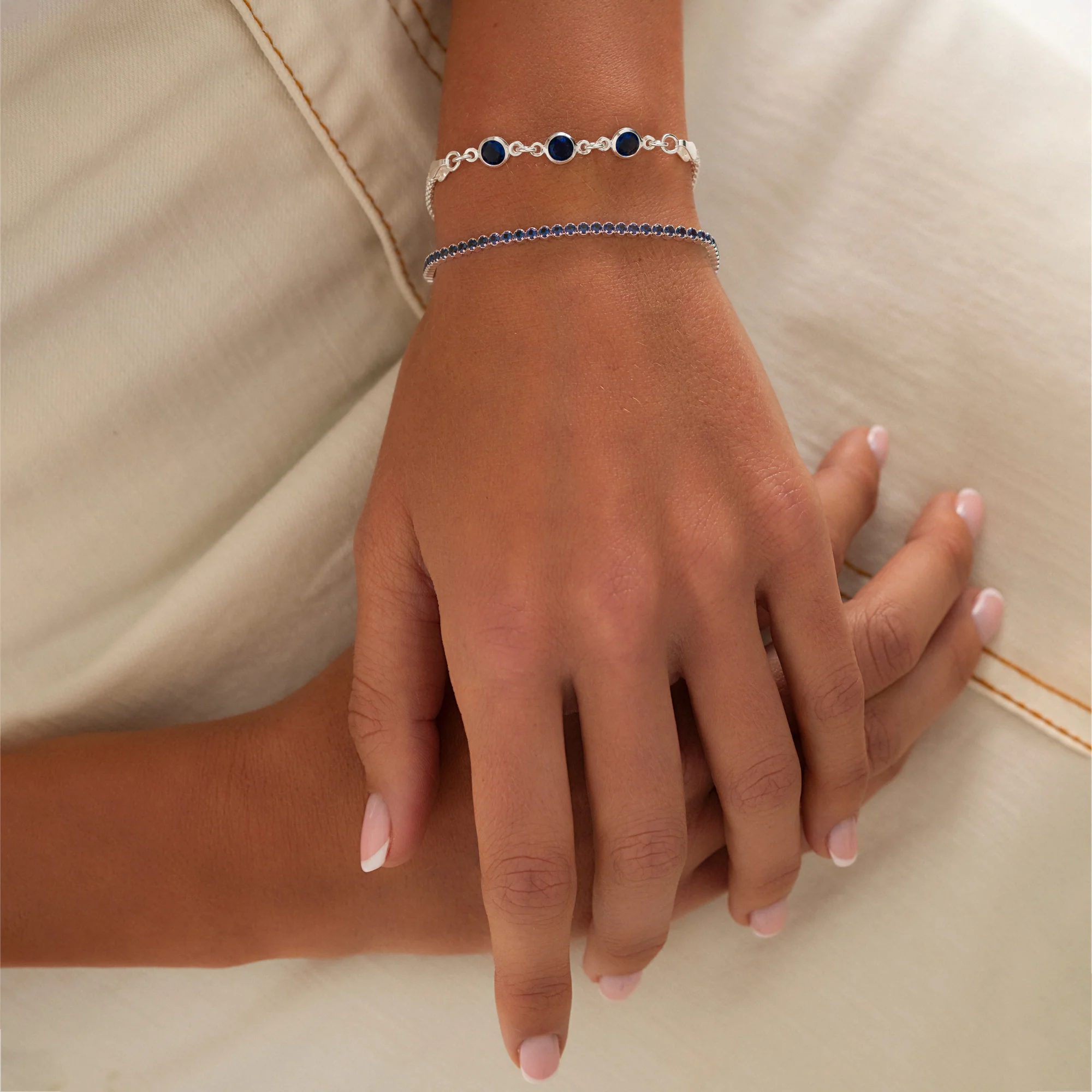 Tennis Bracelet (Sapphire Blue) - Image 3
