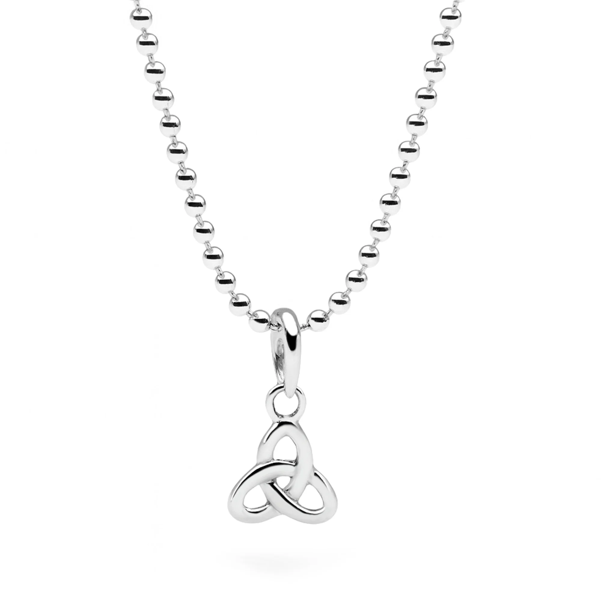 Trinity Knot Pendant 65cm Ball Chain - Image 3