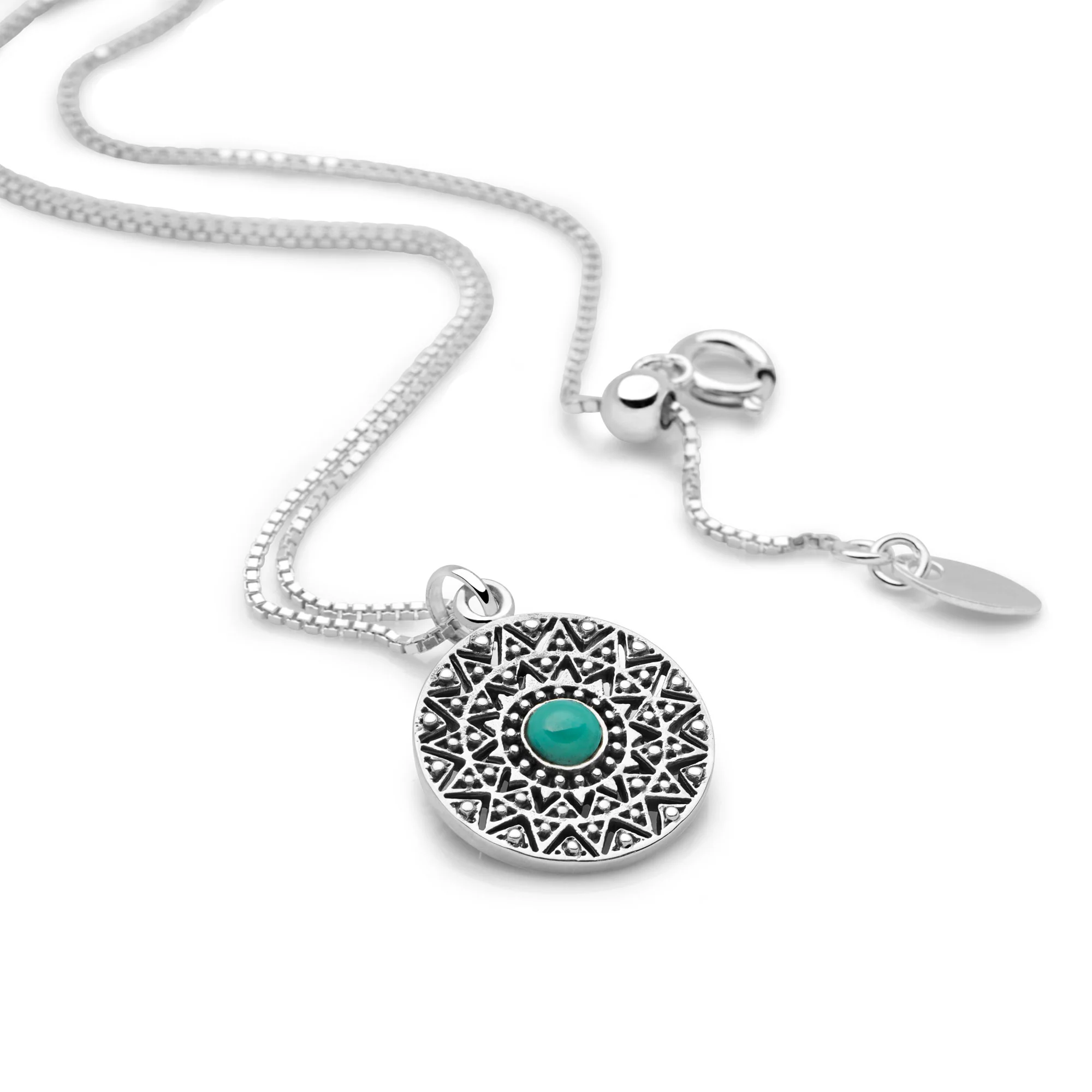 Turquoise Mandala Necklace - Image 4