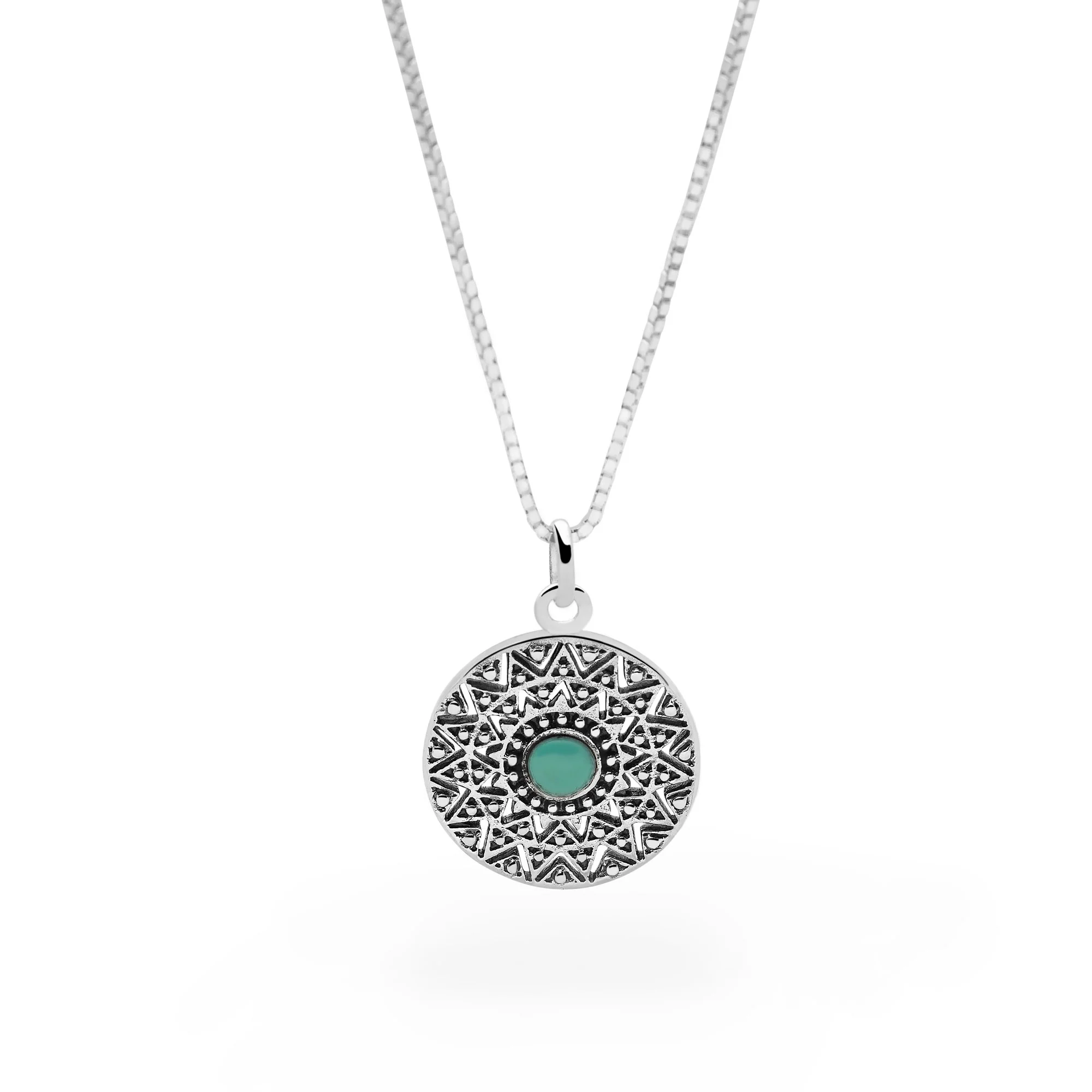 Turquoise Mandala Necklace - Image 5